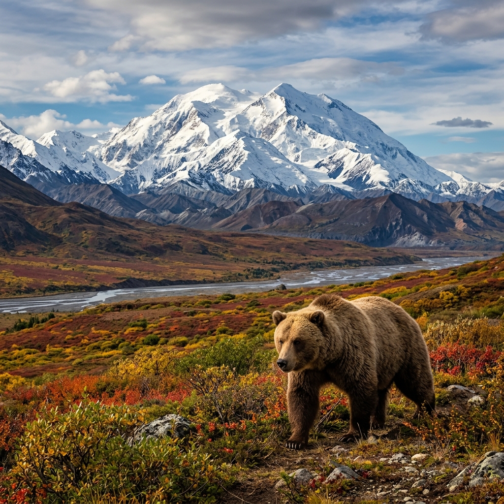 Denali at golden hour